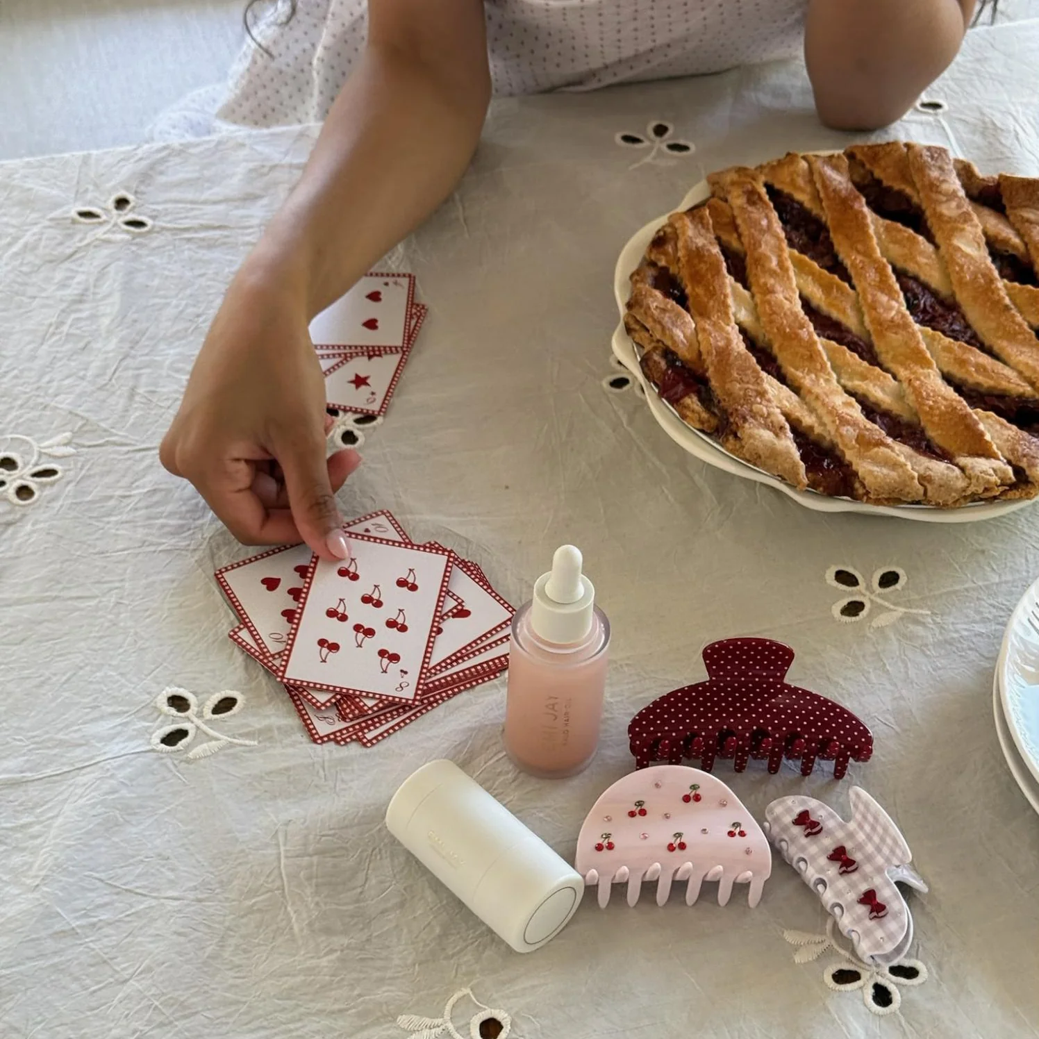 Big Effing Clip in Cherry Polka Dot - Image 3